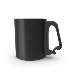 Black Aluminium Cup